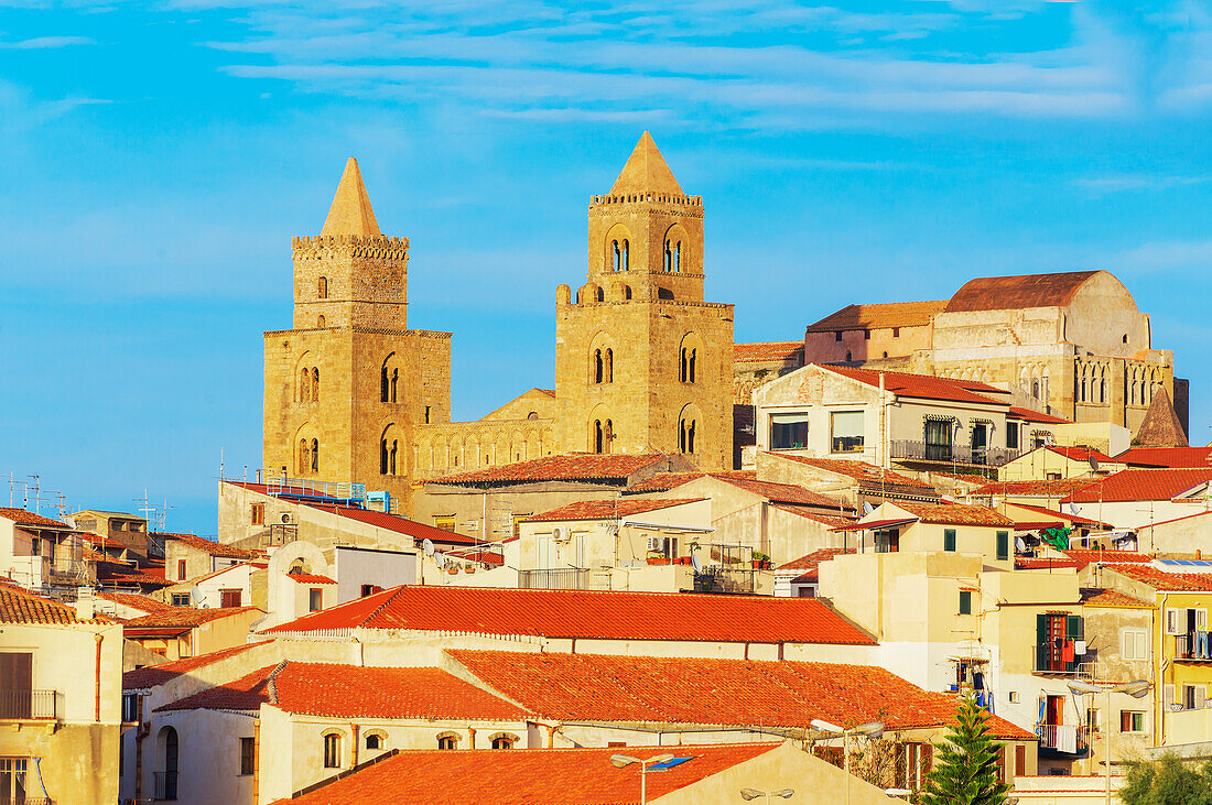 San Salvatore Cathedral, Cefalu, Sicily, Italy,