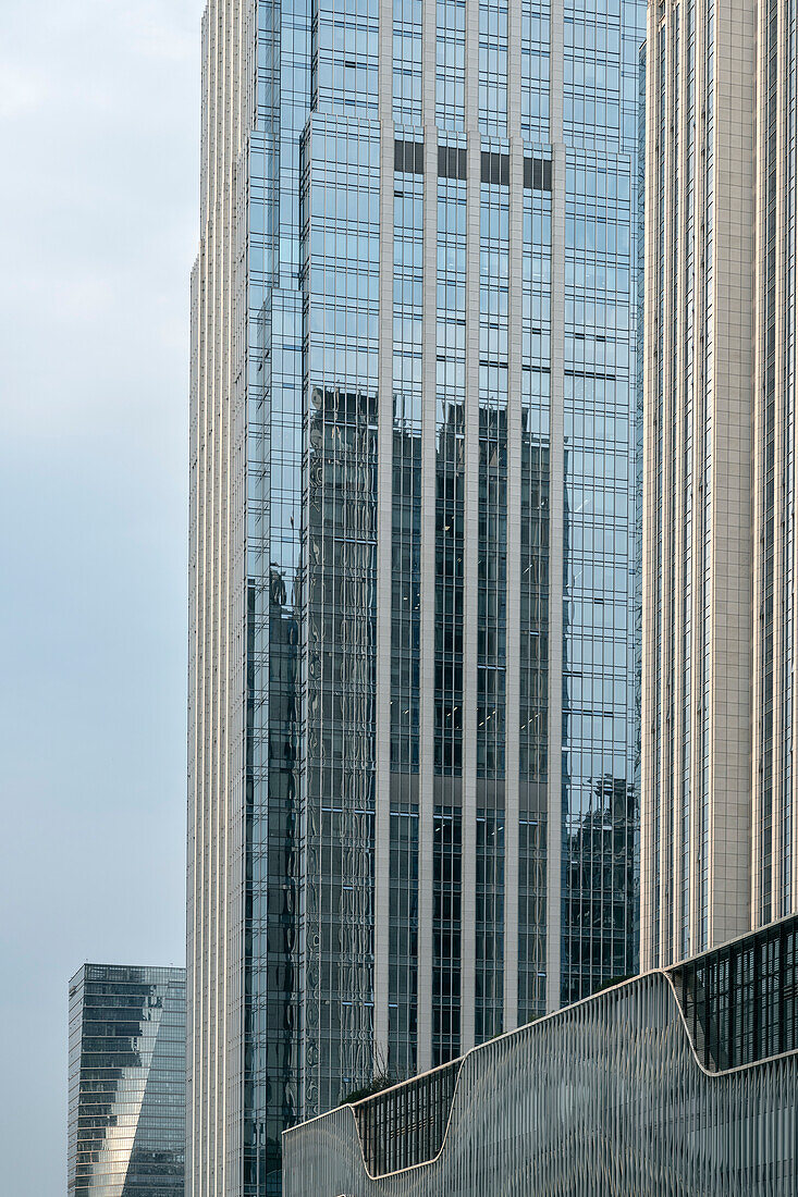 modern high-rise architecture in Chengdu, Sichuan Province, China, Asia