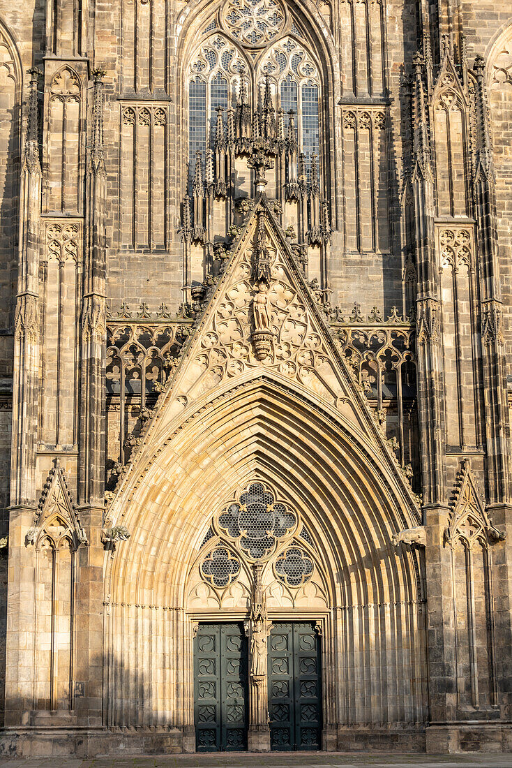 West portal of Magdeburg Cathedral, Magdeburg, Saxony-Anhalt, Germany