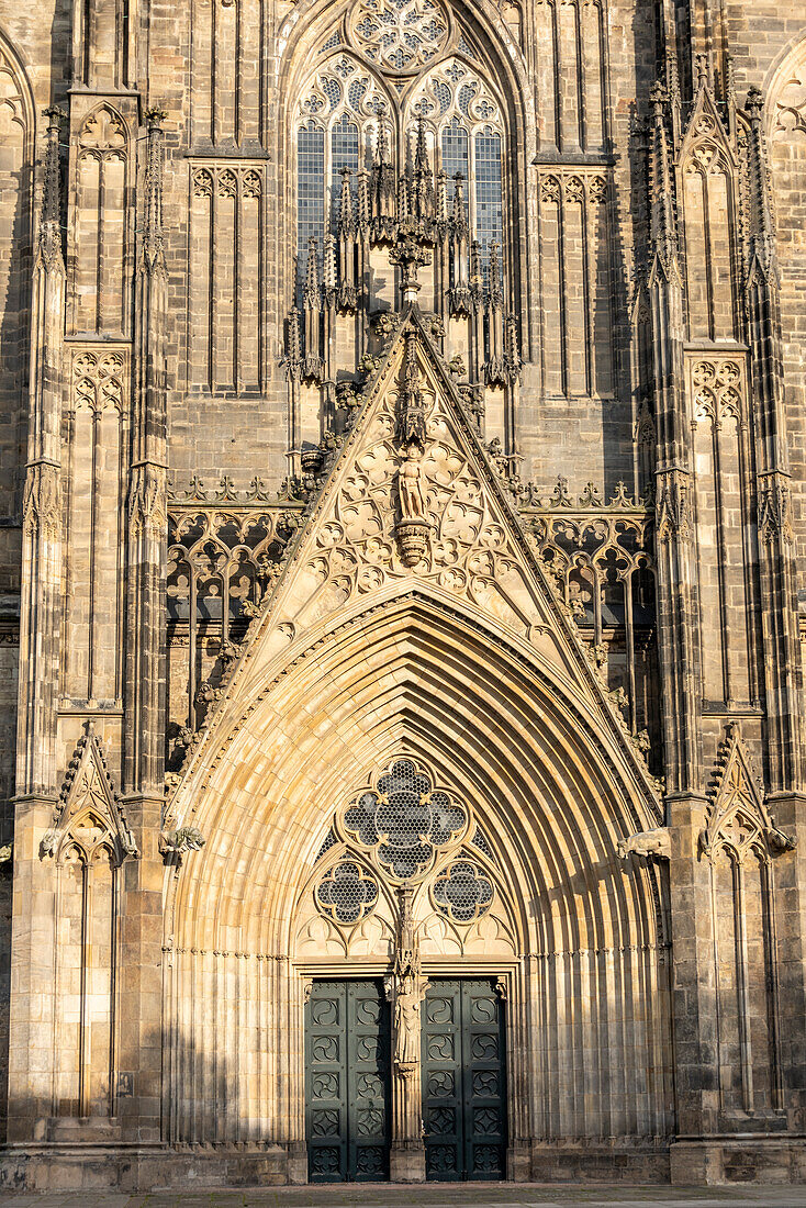 Westportal des Magdeburger Doms, Magdeburg, Sachsen-Anhalt, Deutschland