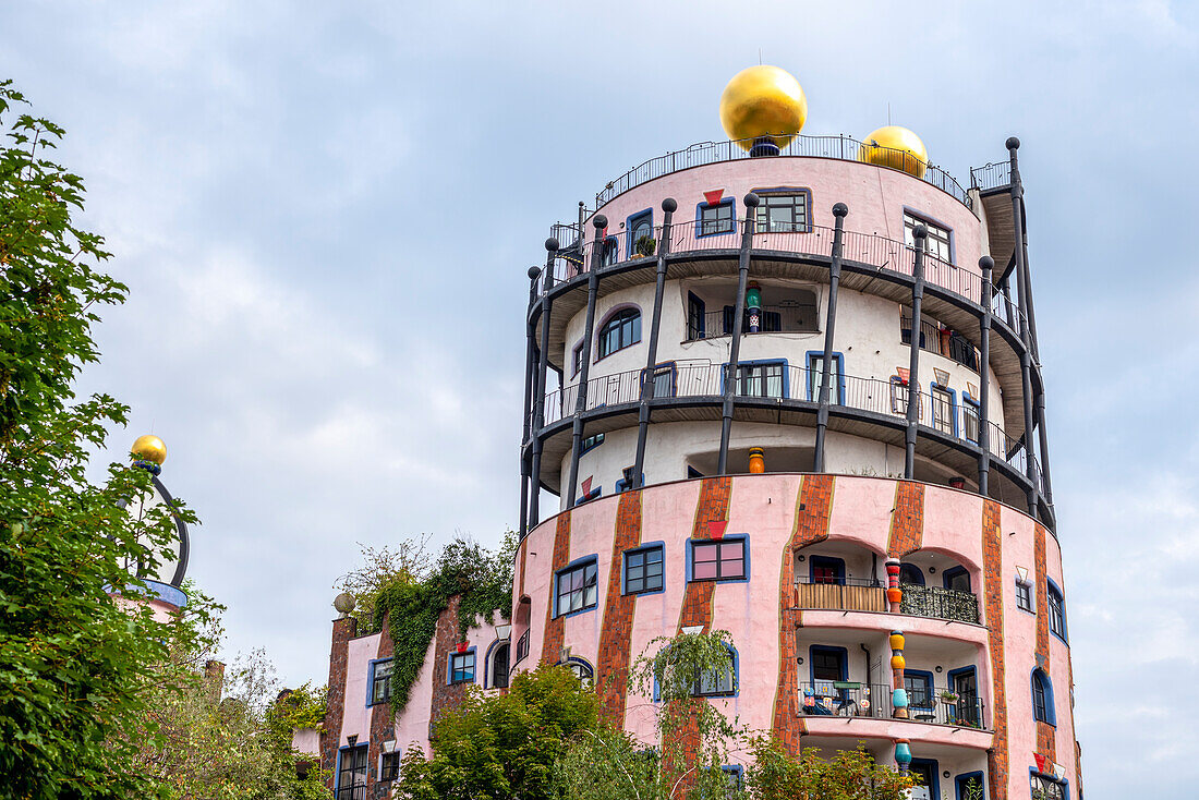 Hundertwasserhaus, Grüne Zitadelle, Magdeburg, Sachsen-Anhalt, Deutschland