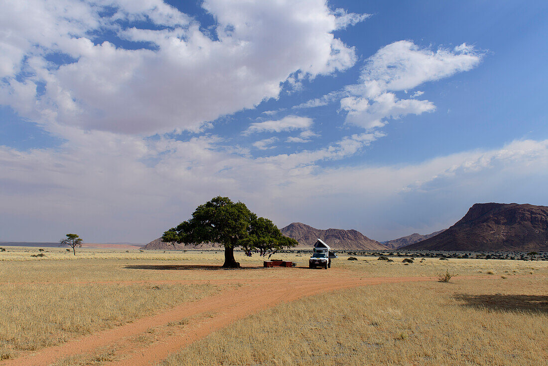 Stellplatz in den Tiras Bergen, Namibia