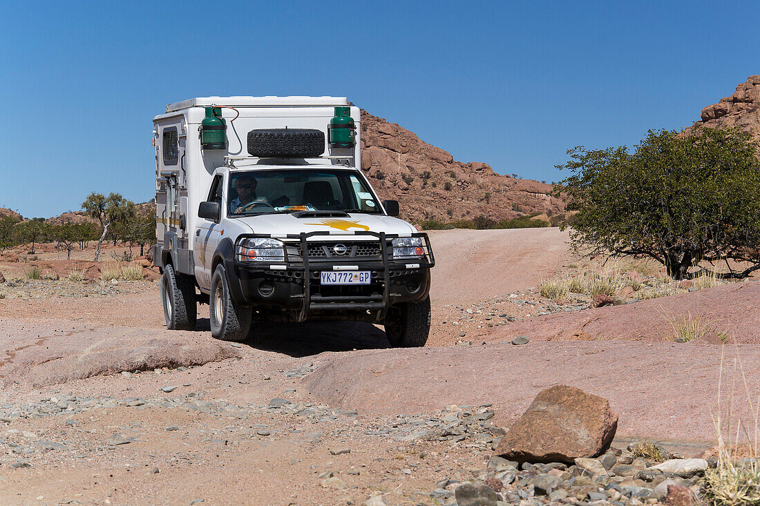 Schwierige Straßenverhältnisse, Twyfelfontein, Namibia