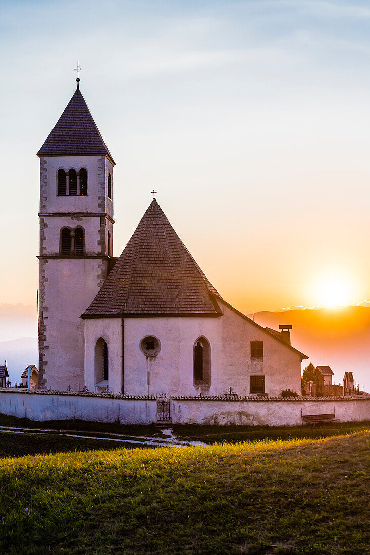 Church, St. Wolfgang, Aldein, Radein, South Tyrol, Alto Adige, Italy