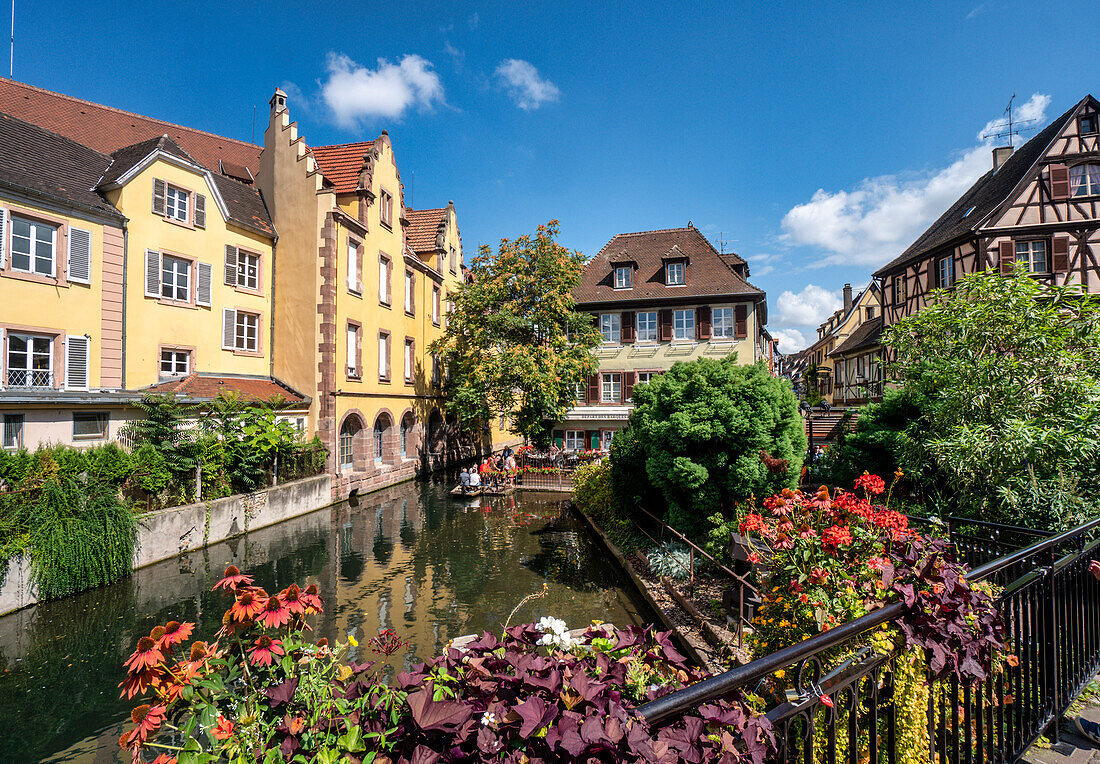 Canal in Little Venice, Colmar, Alsace, France, Europe