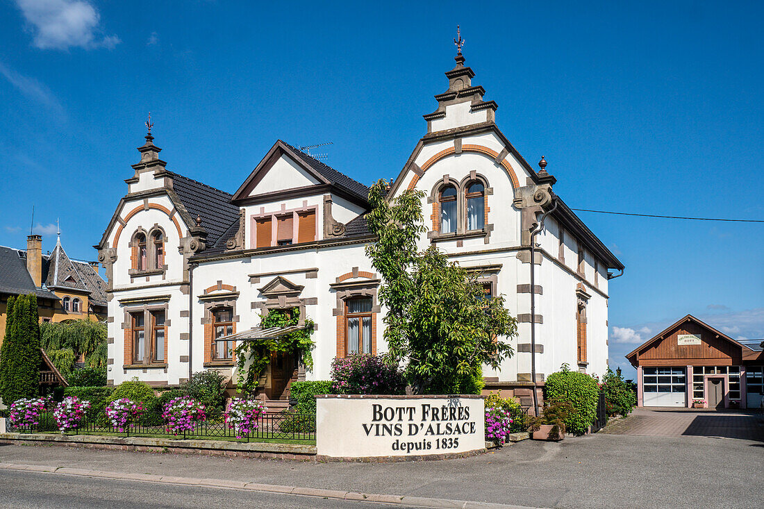Bott Frères, winery in Ribeauville, Alsace Wine Route, France