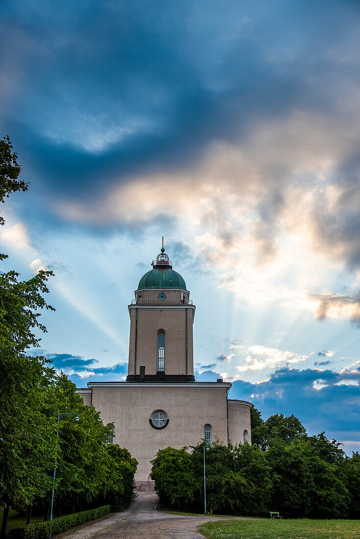 Historic church on the island of Suomenlinna off Helsinki, Finland
