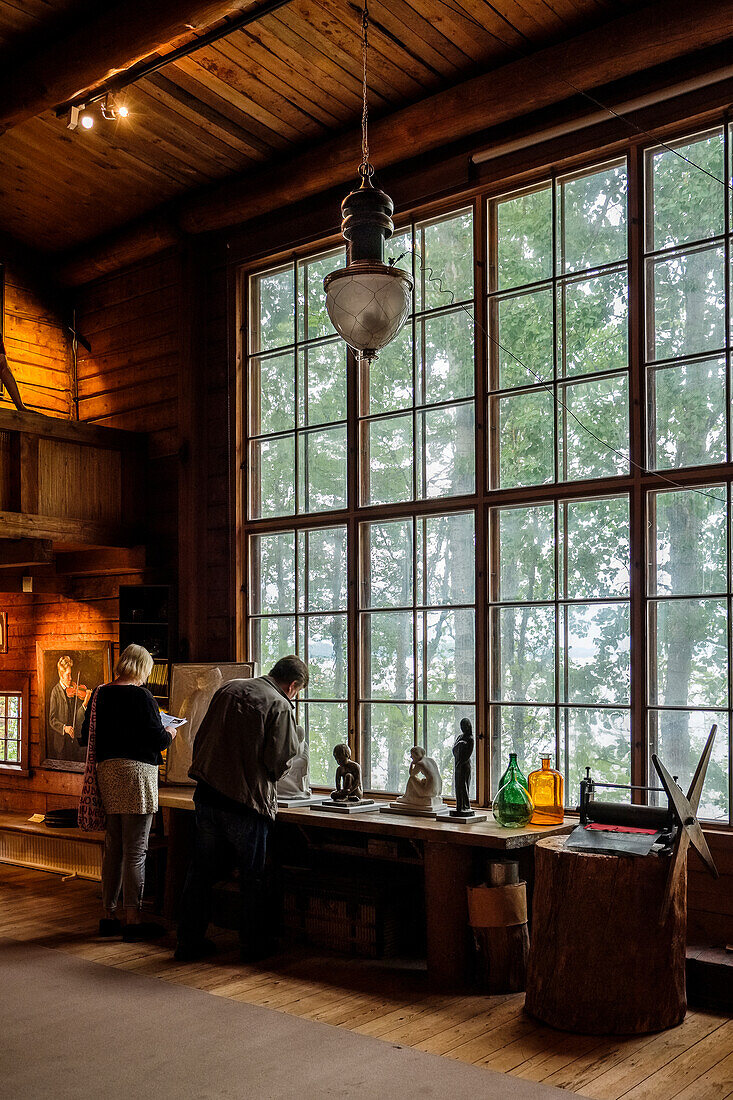 Workshop and living space of the national romantic painter Pekka Halonen on the shores of Lake Tuusula, Helsinki, Finland