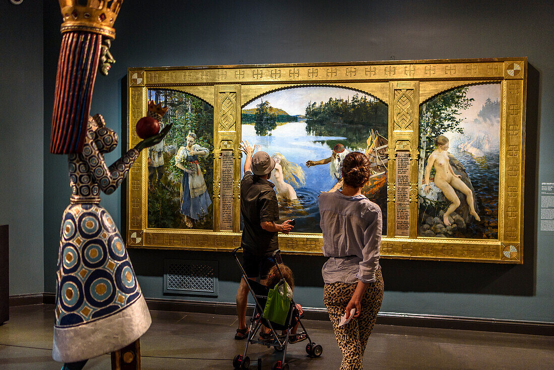 Ateneum-Kunstmuseum, Bilder von Gallen-Kallela, Helsinki, Finnland