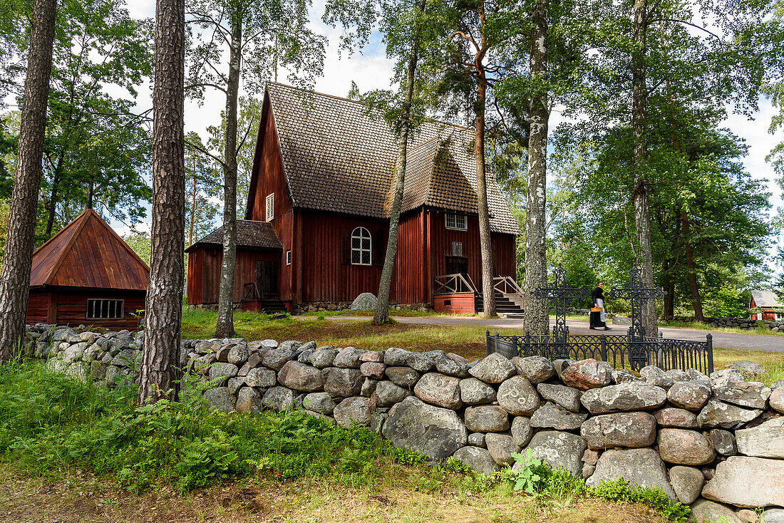 Insel Seurasaari Naherholungsgebiet und Freilichtmuseum in Helsinki, Finnland