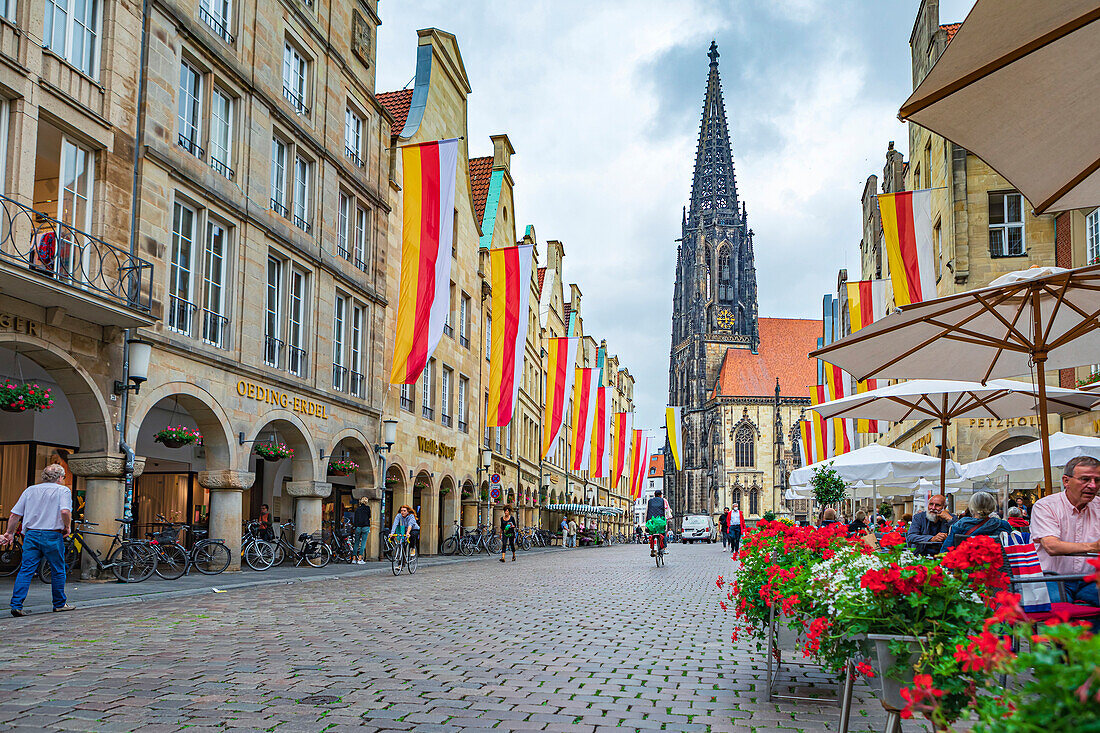 Prinzipalmarkt in Munster, North Rhine-Westphalia, Germany