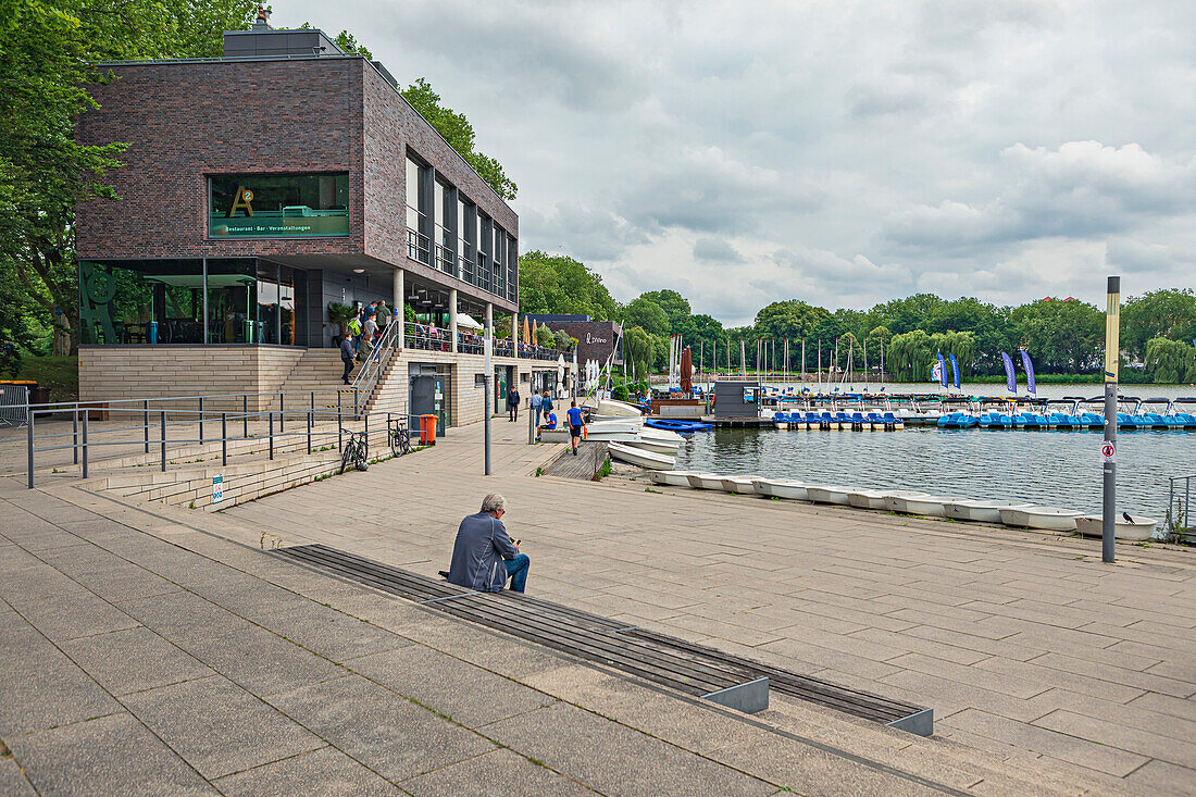 Münstersche Aa in Muenster, North Rhine-Westphalia, Germany