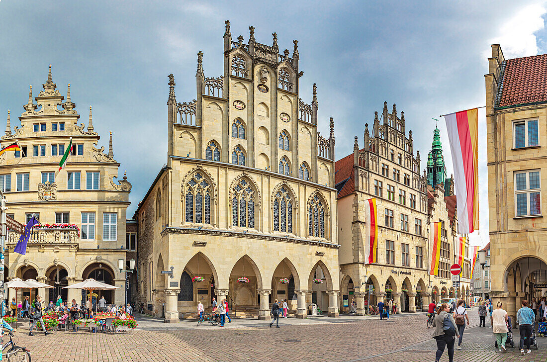 Prinzipalmarkt in Munster, North Rhine-Westphalia, Germany