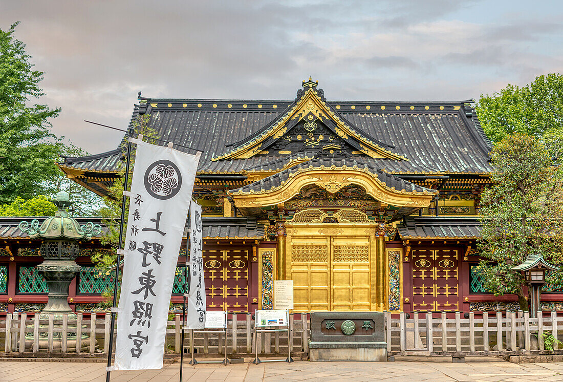 Toshogu Jinja Shrine in Ueno Park, Tokyo, Japan
