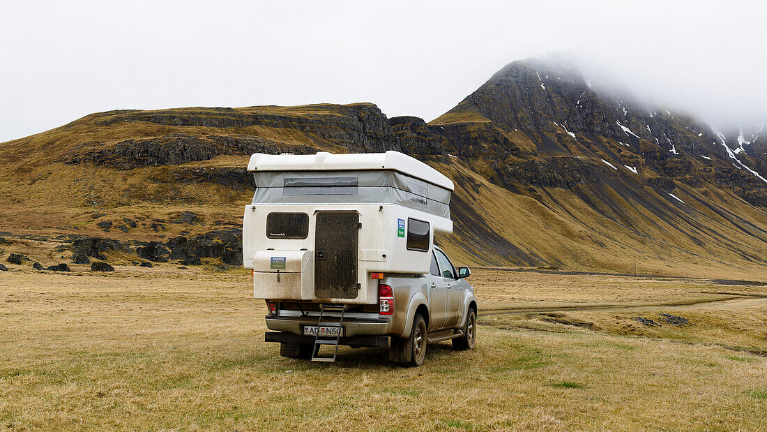 Camping on the East Fjords of Iceland