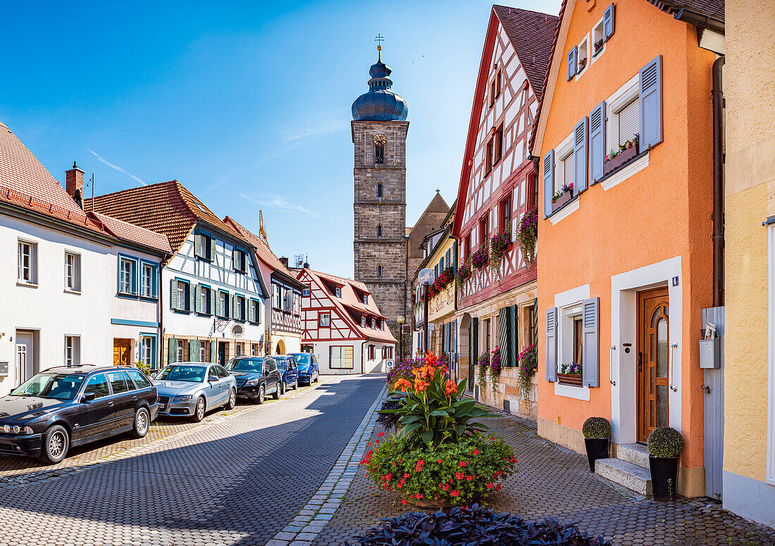 Kapellenstrasse in Forchheim, Bavaria, Germany