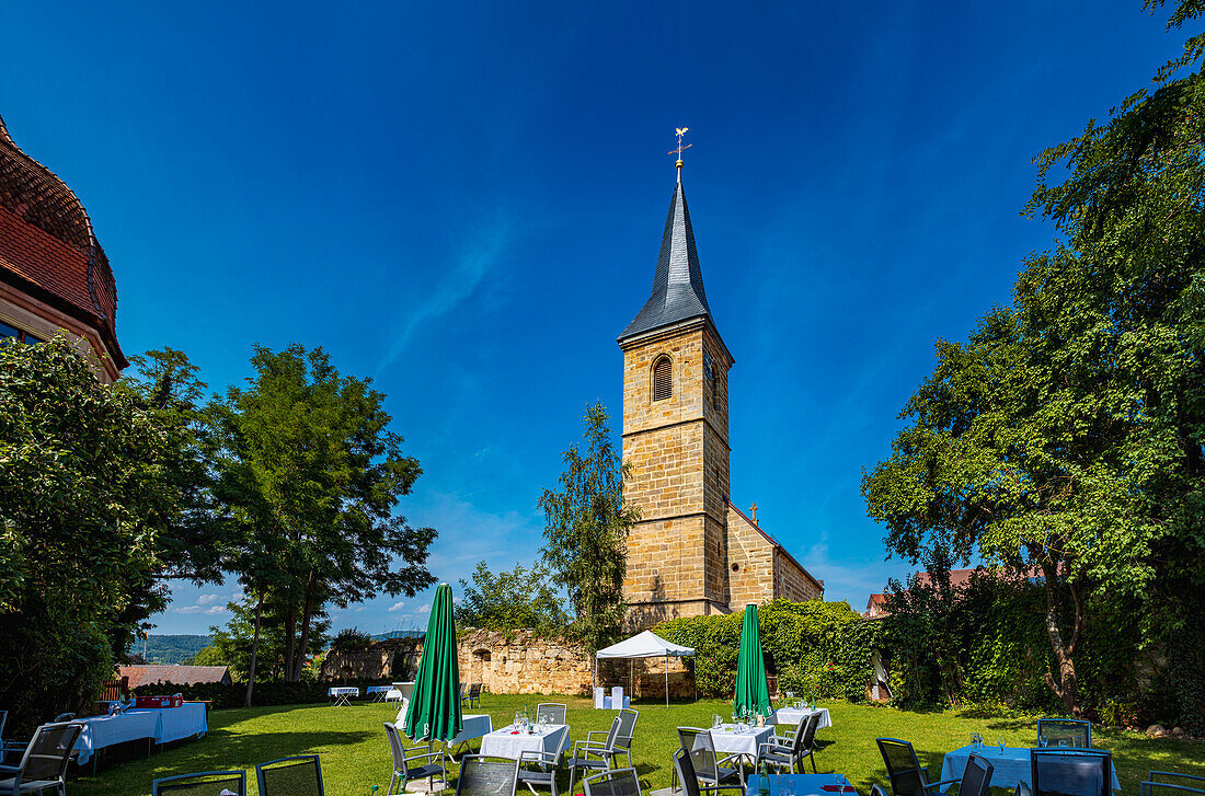 St. Matthäus Kirche in Wiesenthau bei Forchheim, Bayern, Deutschland