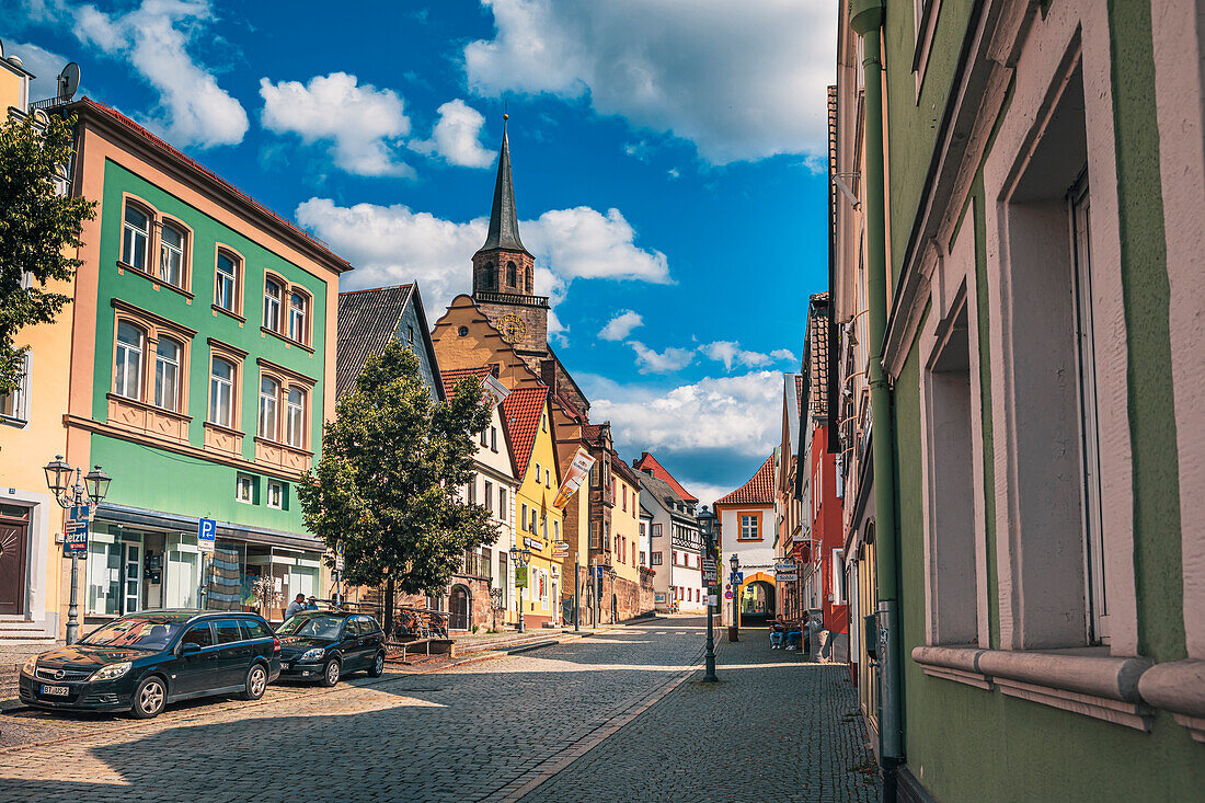 Upper town in Kulmbach, Bavaria, Germany