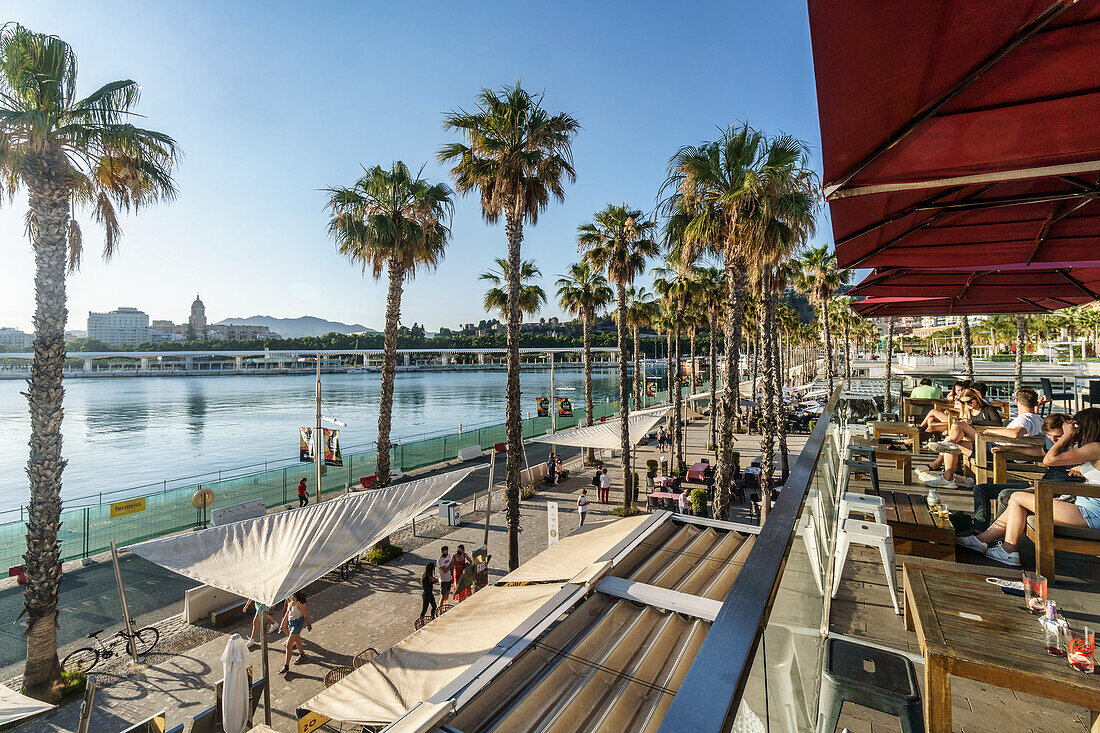 Atlantis Lounge Bar, Paseo de la Forala, Malaga, Costa del Sol, Malaga Province, Andalusia, Spain, Europe