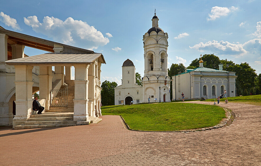 Freilichtmuseum Kolomenskoje bei Moskau, Wasserturm, Glockenturm, St.-Georgs-Kirche, Moskva, Moskau-Wolga-Kanal, Russland, Europa