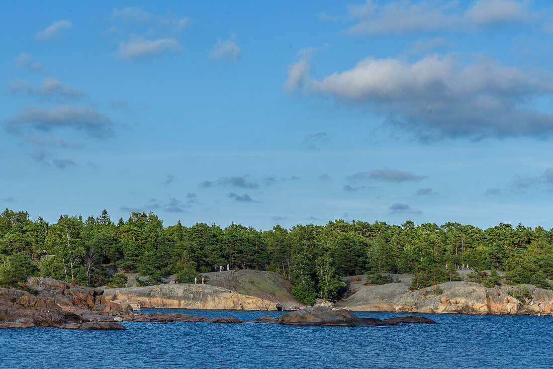 Felsen nahe dem Stadtstrand, Hanko, Finnland