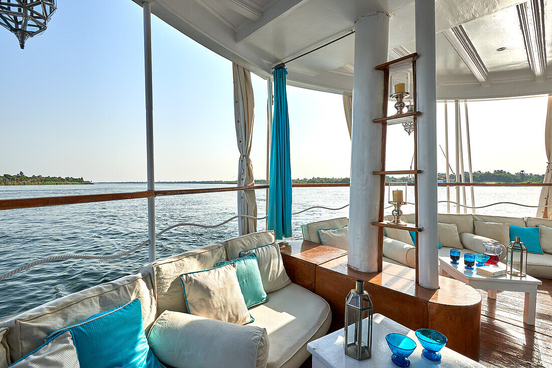 lazulli boat,egypt,river nile,interior,room,terrace