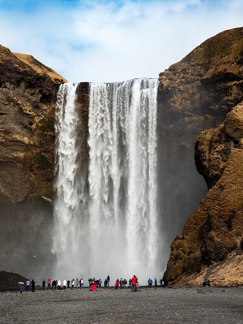 Skogafoss Wasserfall, Süd-Island, Europa