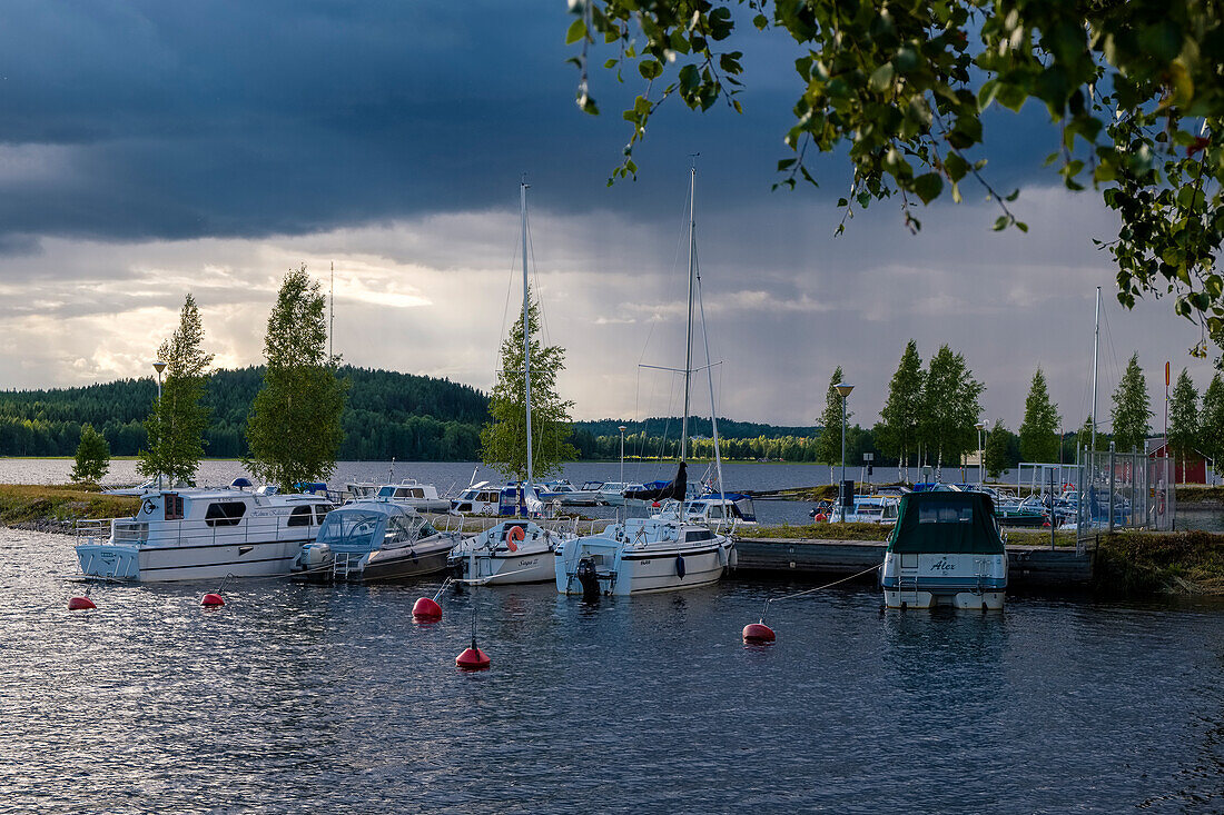 Boats on Lake Pielinen, Finland