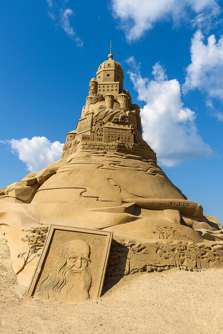 Sandskulpturen an der Festung von Lappeenranta, Finnland