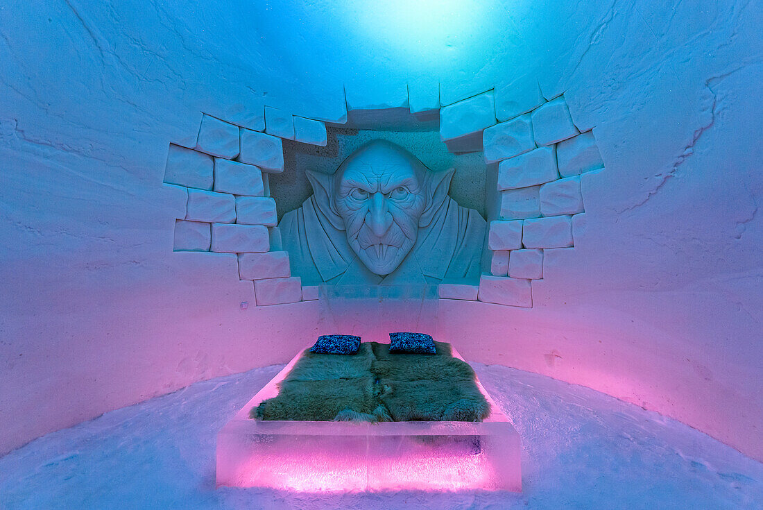 Schneehotel Lumilinna in Kemi, Finnland