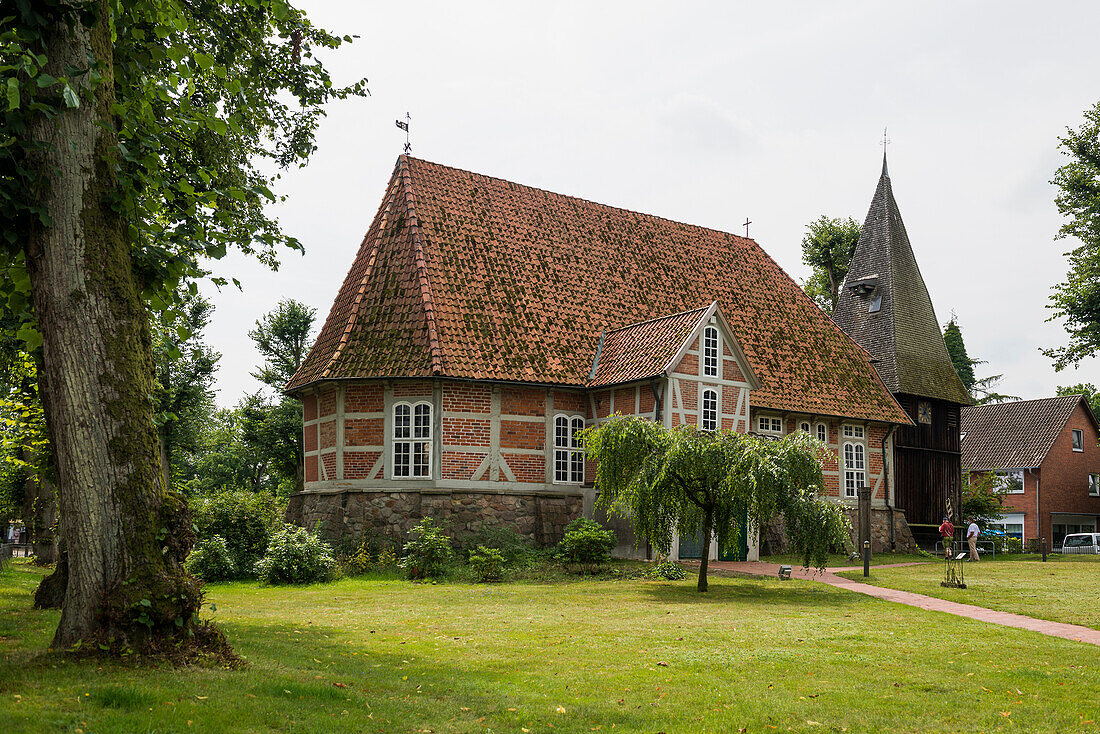St. Stephanus Church, Egestorf, Lueneburg Heath Nature Park, Lower Saxony, Germany