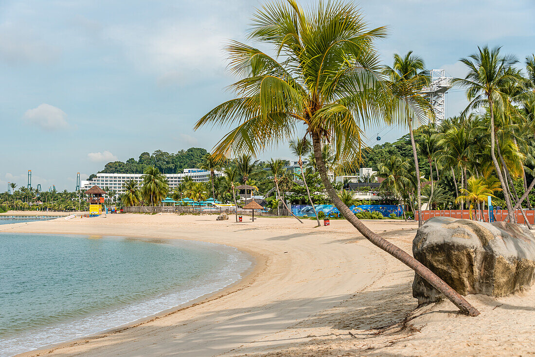 Siloso Strand auf der Insel Sentosa, Singapur