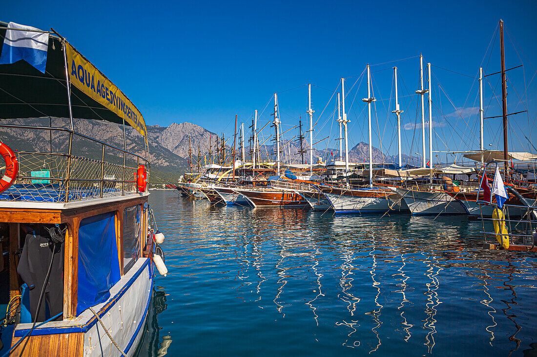 Kemer Marina, Antalya Province in Turkey