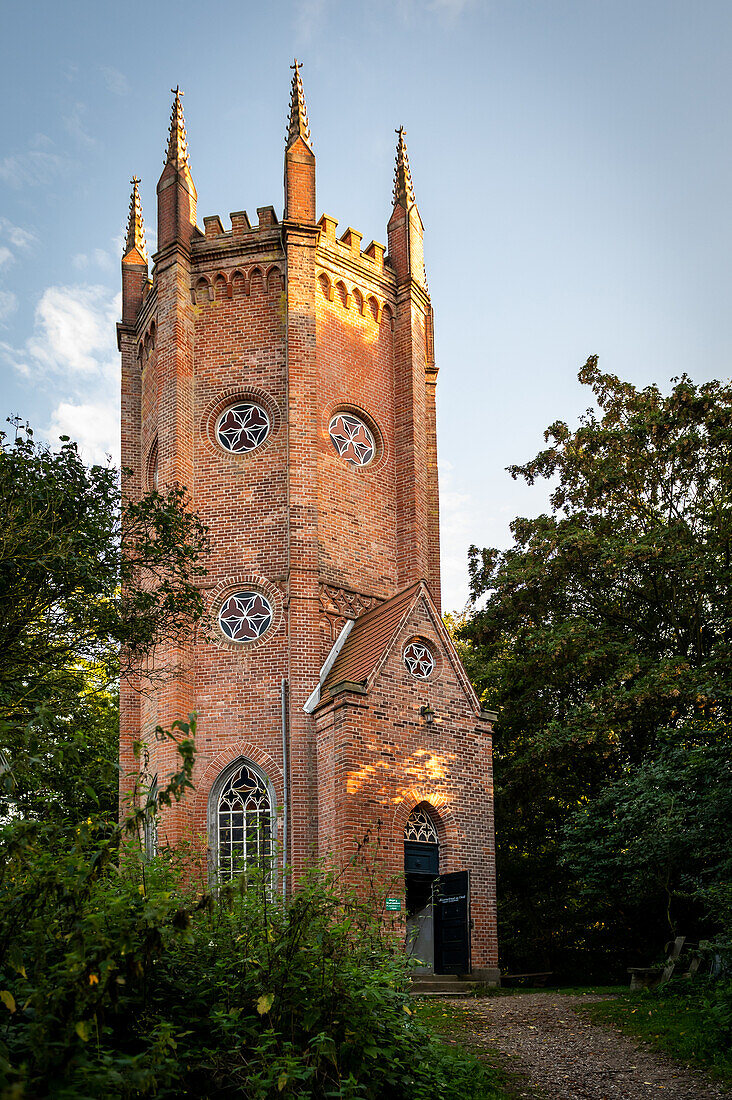 Lookout tower on the Hessenstein at Gut Panker, Pilsberg, Panker, Lütjenburg, Plön district, Hohwacht Bay, Probstei