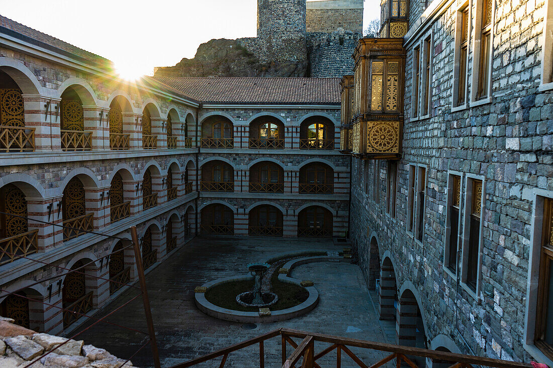 Innenhof der mittelalterlichen Burg in der Stadt Akhaltsikhe, bekannt als Rabati, Georgien