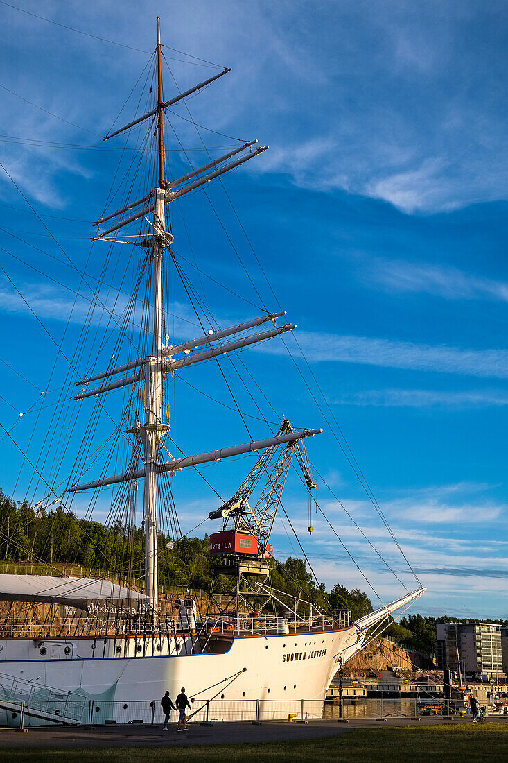 Segelschiff Suomen Joutsen, Turku, Finnland
