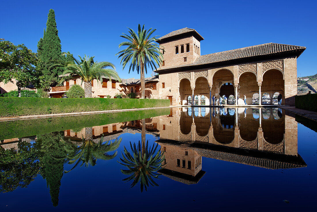 El Partal in der Alhambra, Andalusien, Granada, Spanien.