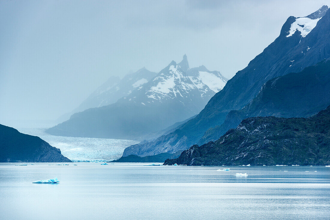 Grey Gletscher, Nationalpark Torres del Paine, Patagonien, Provinz Última Esperanza, Chile, Südamerika