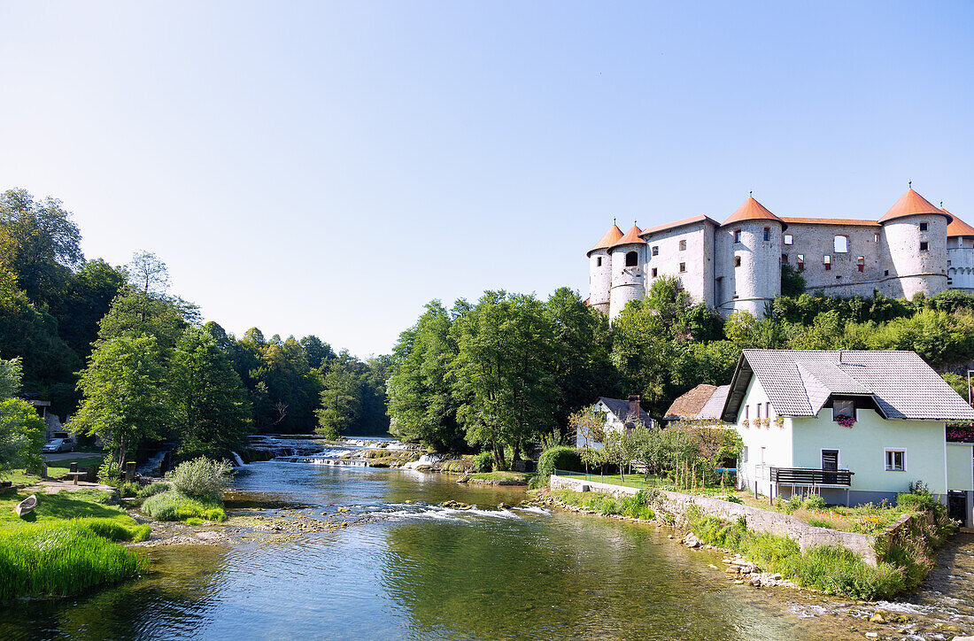 summer; Žužemberk Castle, Krka