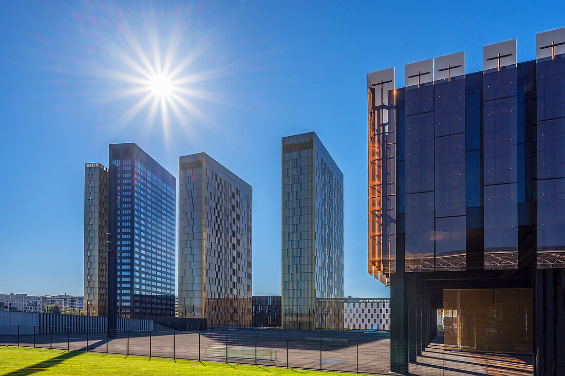 European Court of Justice building in Luxembourg, Grand Duchy of Luxembourg