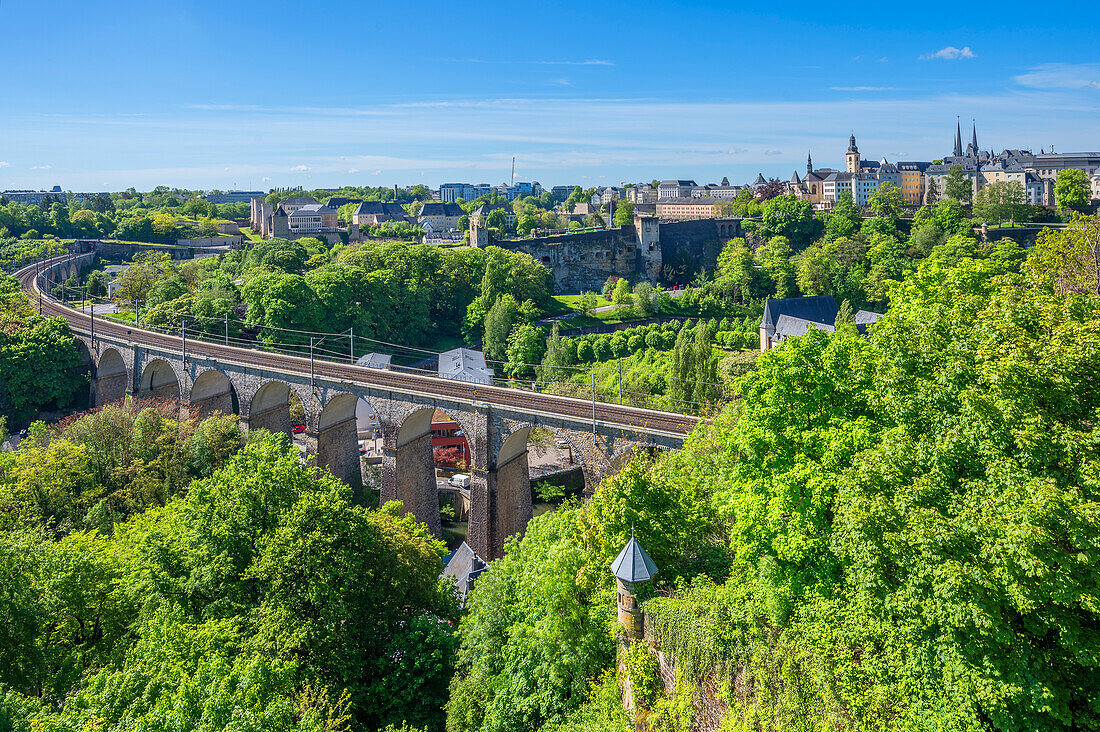 Blick auf Luxemburg-Stadt, Großherzogtum Luxemburg