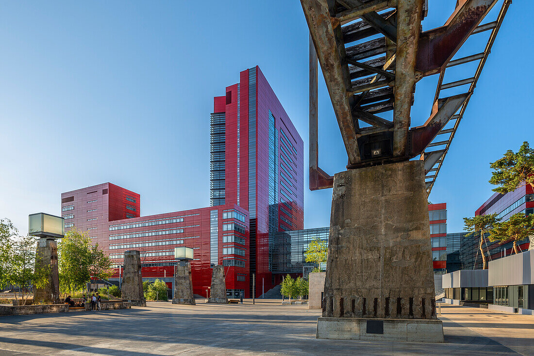 RBC Bürogebäude (Vasconi Associes Architectes) in Belval, Esch-sur-Alzette, Kanton Esch, Großherzogtum Luxemburg