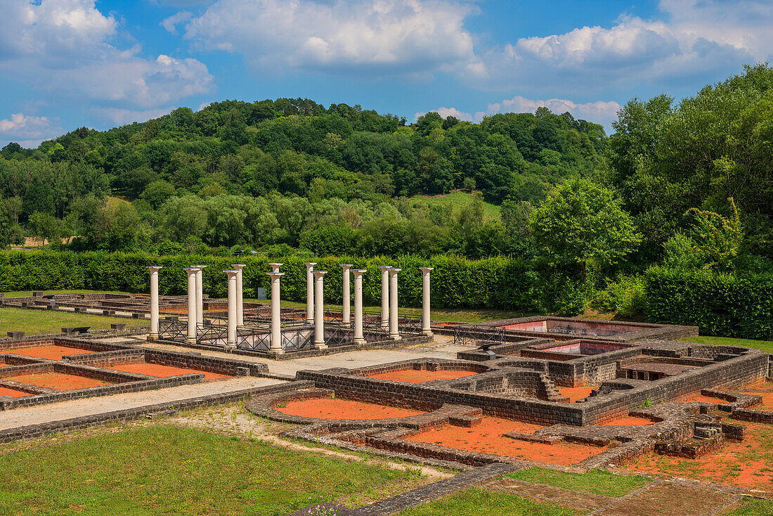 Roman villa in Echternach, canton of Echternach, Grand Duchy of Luxembourg