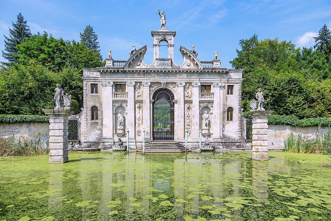Giardino Monumentale di Valsanzibio, Villa Barbarigo Pizzoni Ardemani, Padiglione di Diana, Venetien, Italien