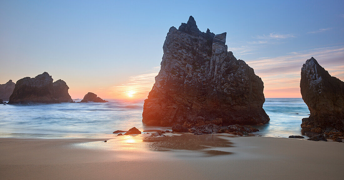 Rock formation at Praia da Ursa, Portugal