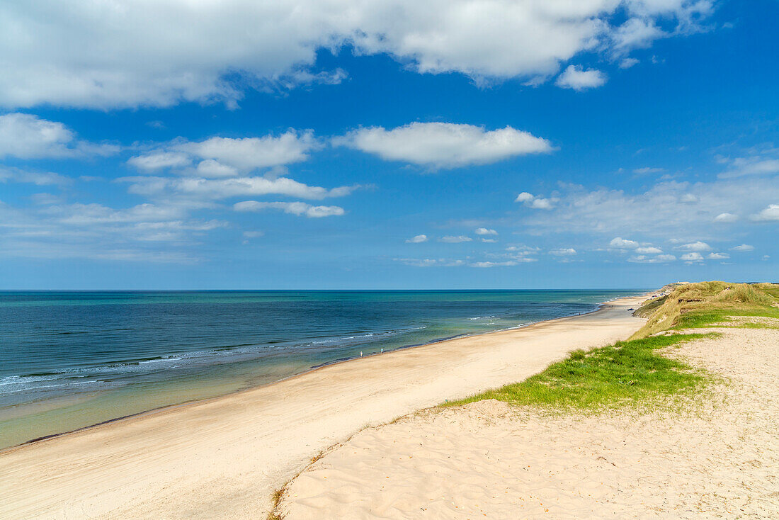 View of the North Sea at Løkken Beach, North Jutland, Jutland, Denmark