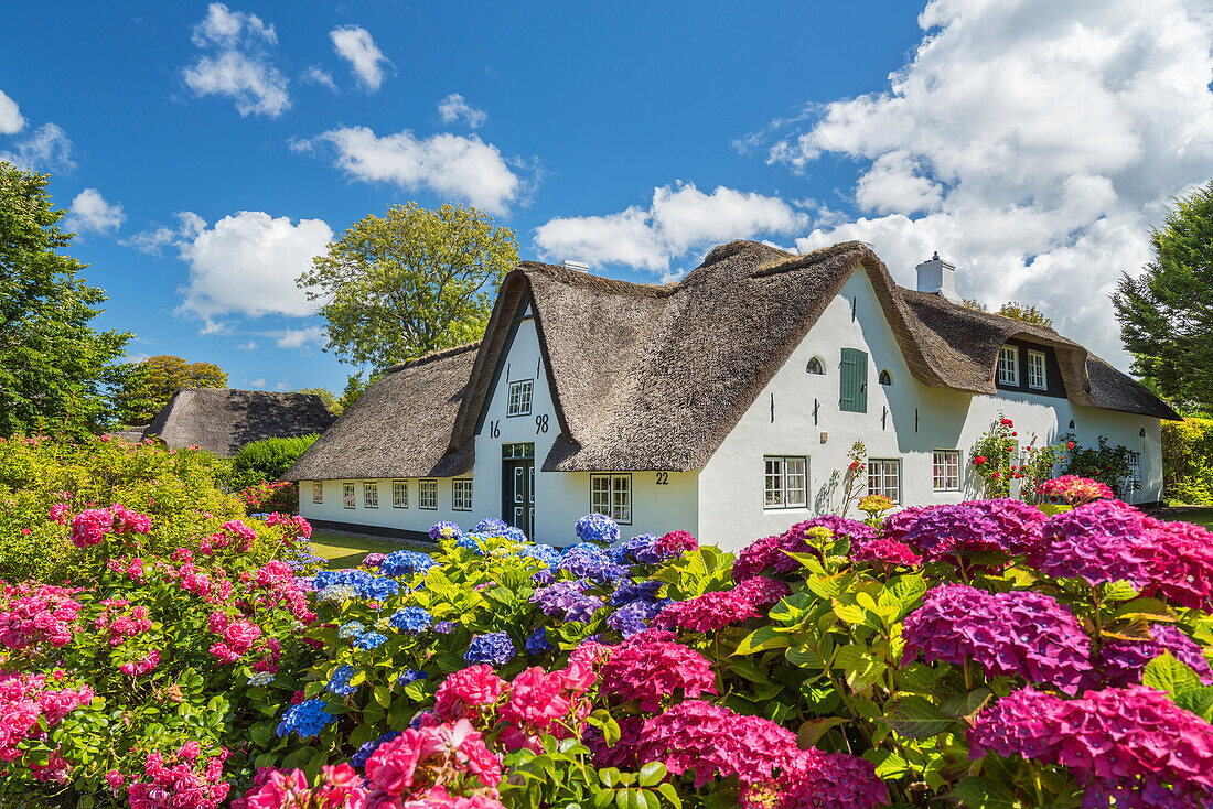 Frisian house in Keitum, Sylt Island, Schleswig-Holstein, Germany