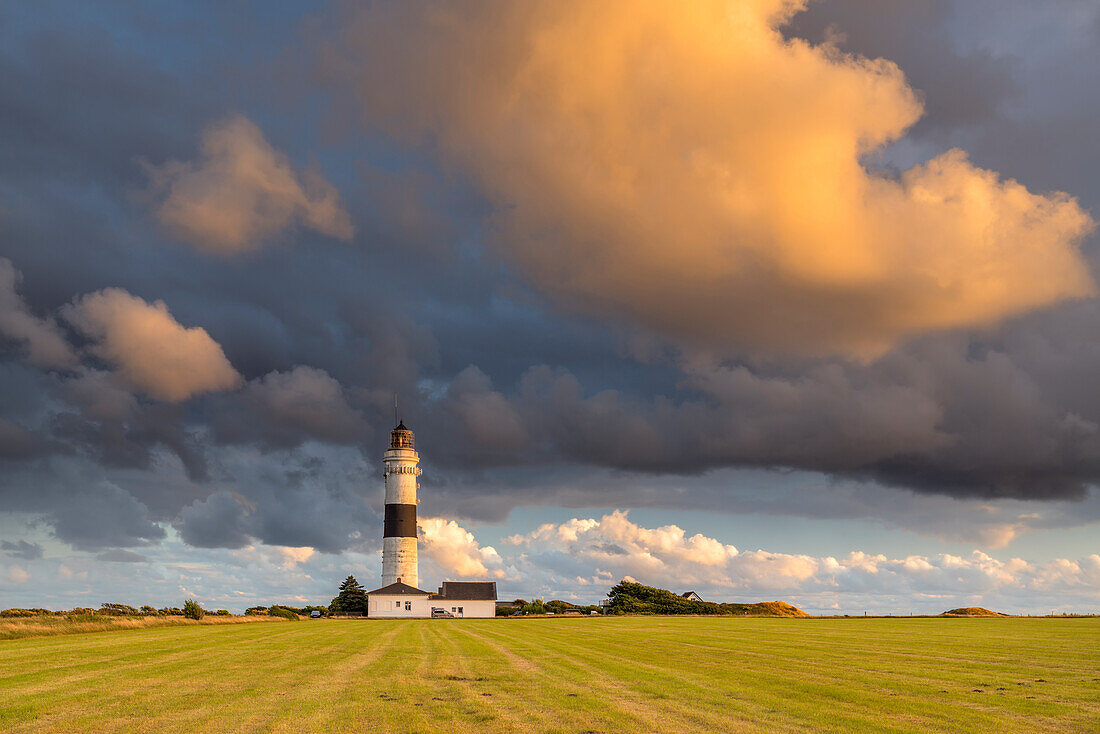 Rote Kliff Lighthouse, Kampen, Sylt Island, Schleswig-Holstein, Germany
