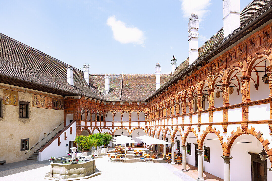 Schloss Schallaburg; Arkadenhof, Niederösterreich, Österreich