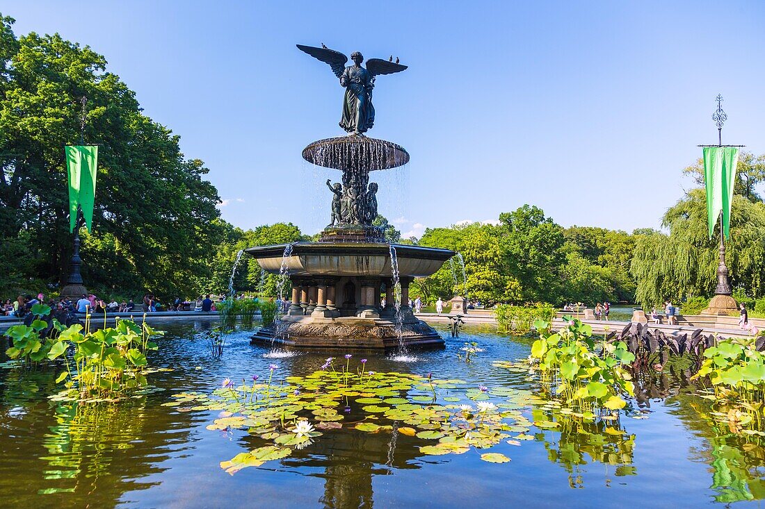 New York City; Manhattan; Central Park; Bethesda Fountain, USA